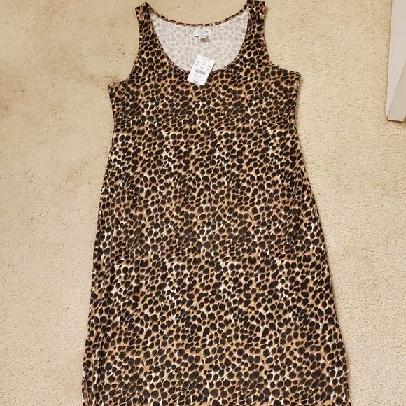 J Crew midi Animal print dress - Picture 2 of 5